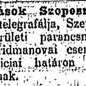 „Zavargások Szepesmegyében.” (Forrás: Pesti Hírlap, 1898. 07. 03., 9. o.)
